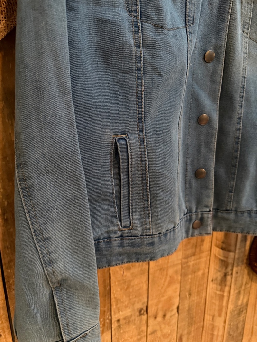 Maurices Light Blue Denim Trucker Jacket - Picture 4 of 9